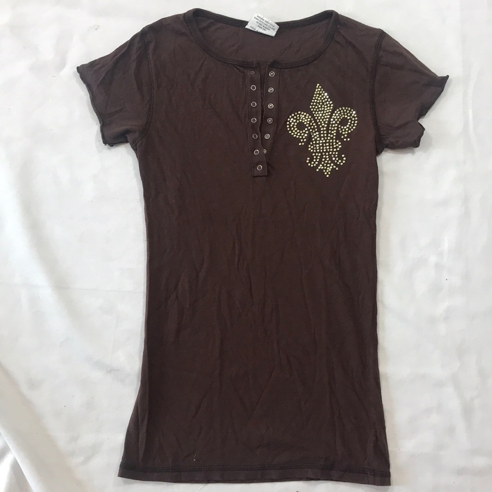 NWOT Tankh, fleur-dis lis, embellished Top, am